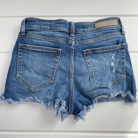 Lot of Destructed High Waist Shortie Jean Shorts RSQ/Pacific Sun/SO/Tgla/Windsor - Picture 12 of 16